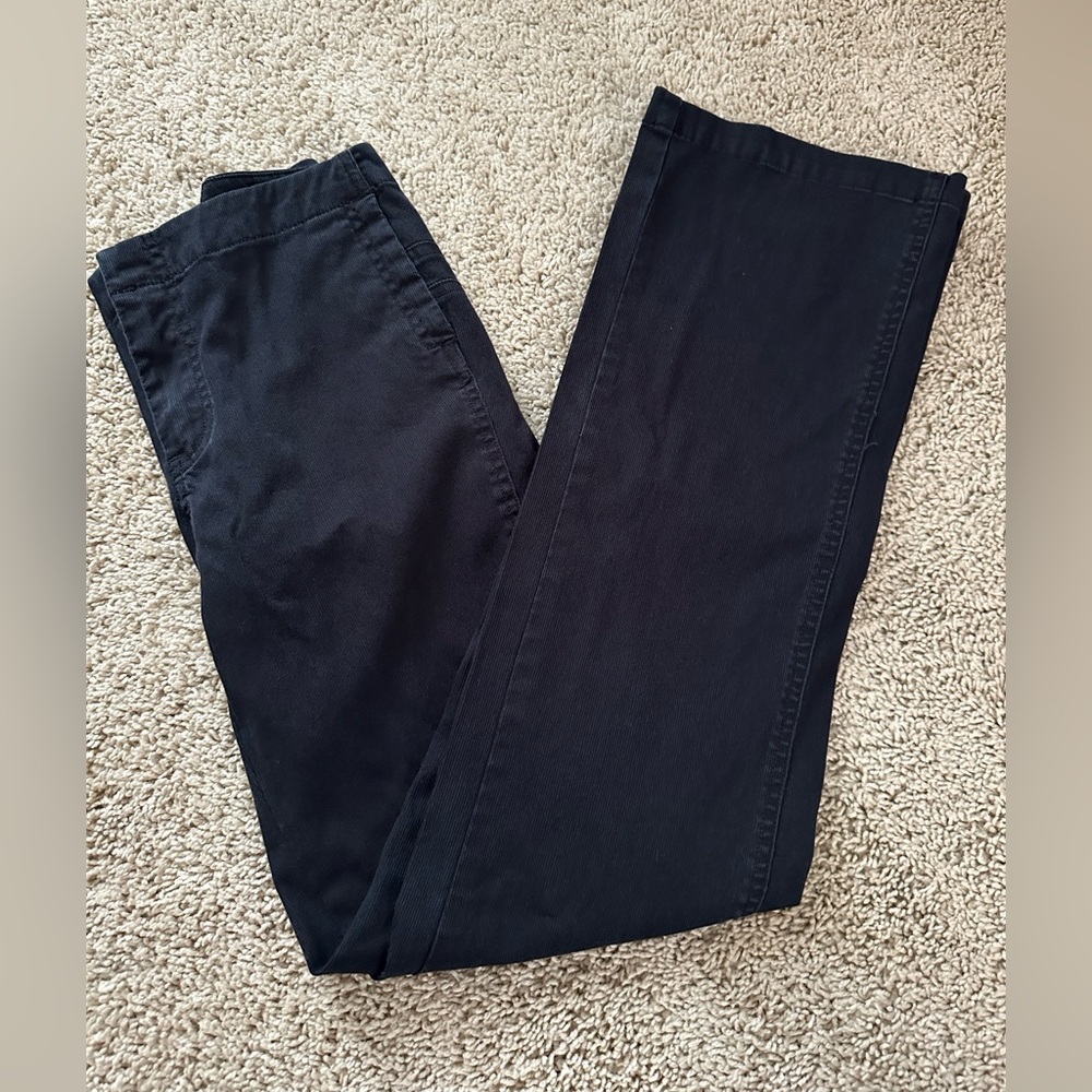 Route 66 Stretch Fit Black Corduroy  Jeans Womens Size 6 Flared Bottoms